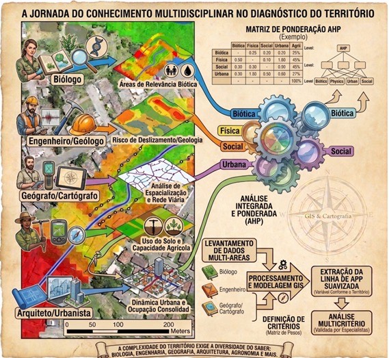 A jornada do conhecimento multidisciplinar no diagnóstico do território.